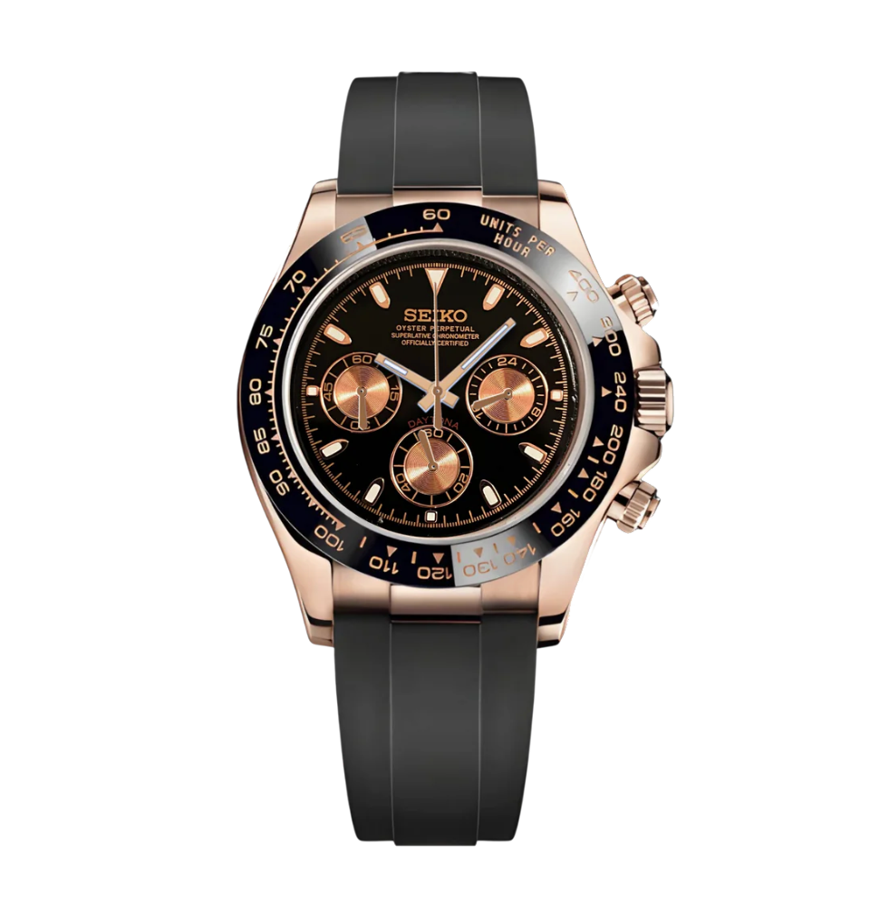 Seiko Mod Daytona - Or Rose