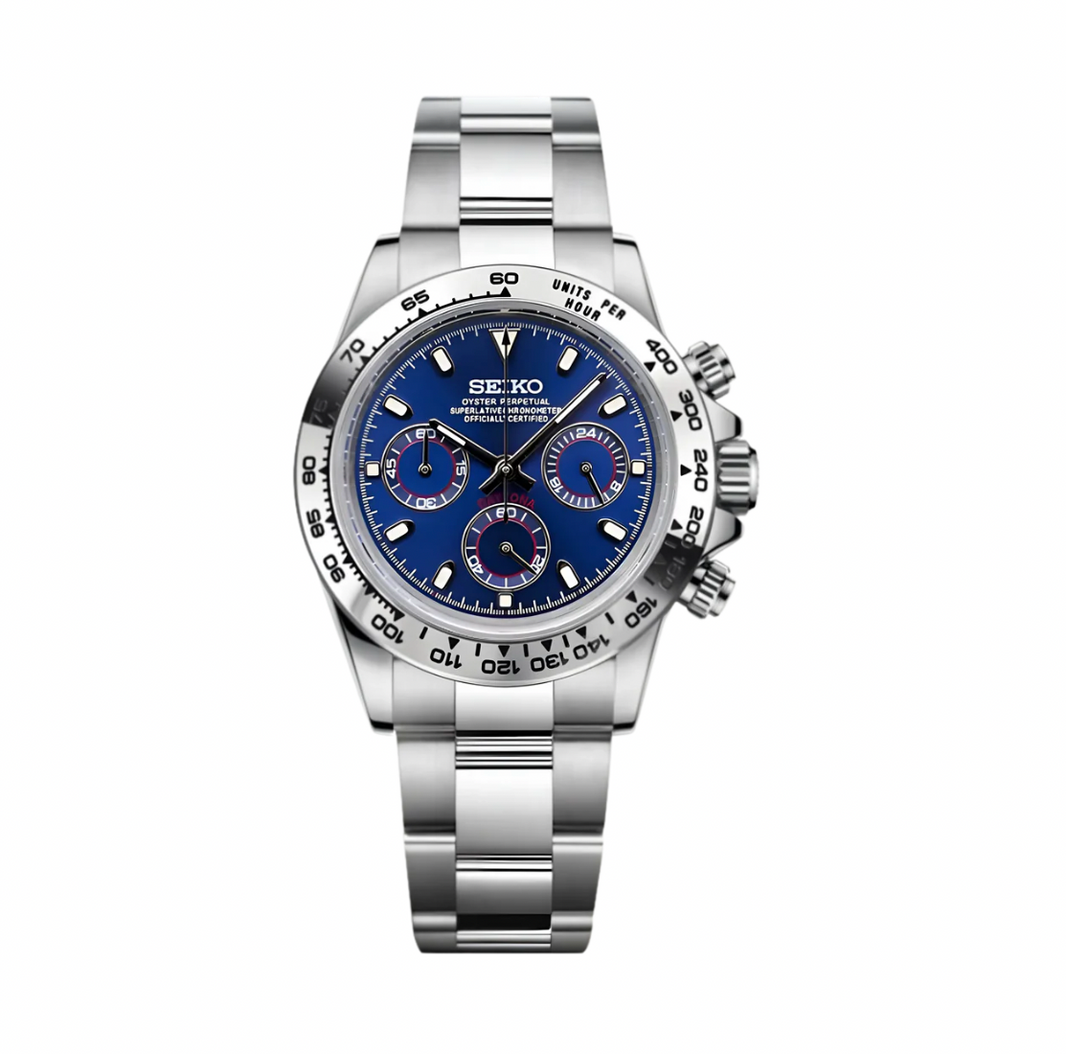 Seiko Mod Daytona - Bleue