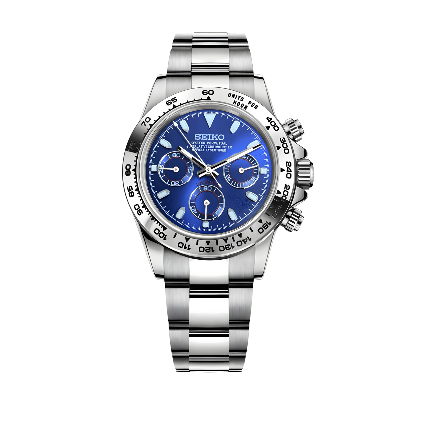 Seiko Mod Daytona - Bleue