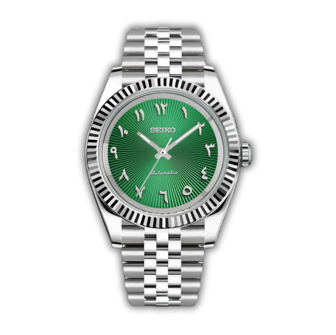 Seiko Datejust Texturé Vert - Arabic Dial