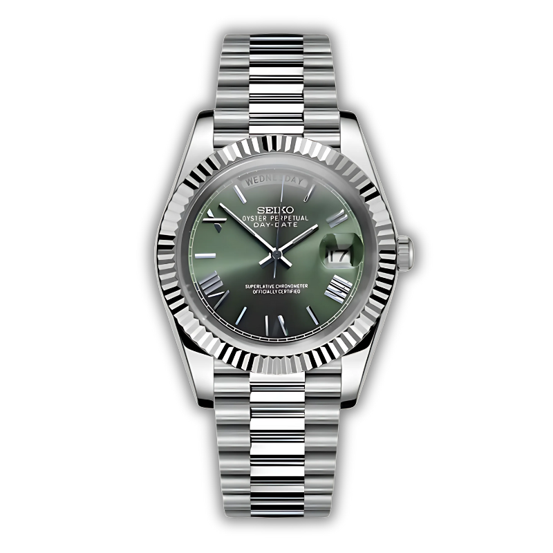 Seiko Day-Date Verte - Roman Dial