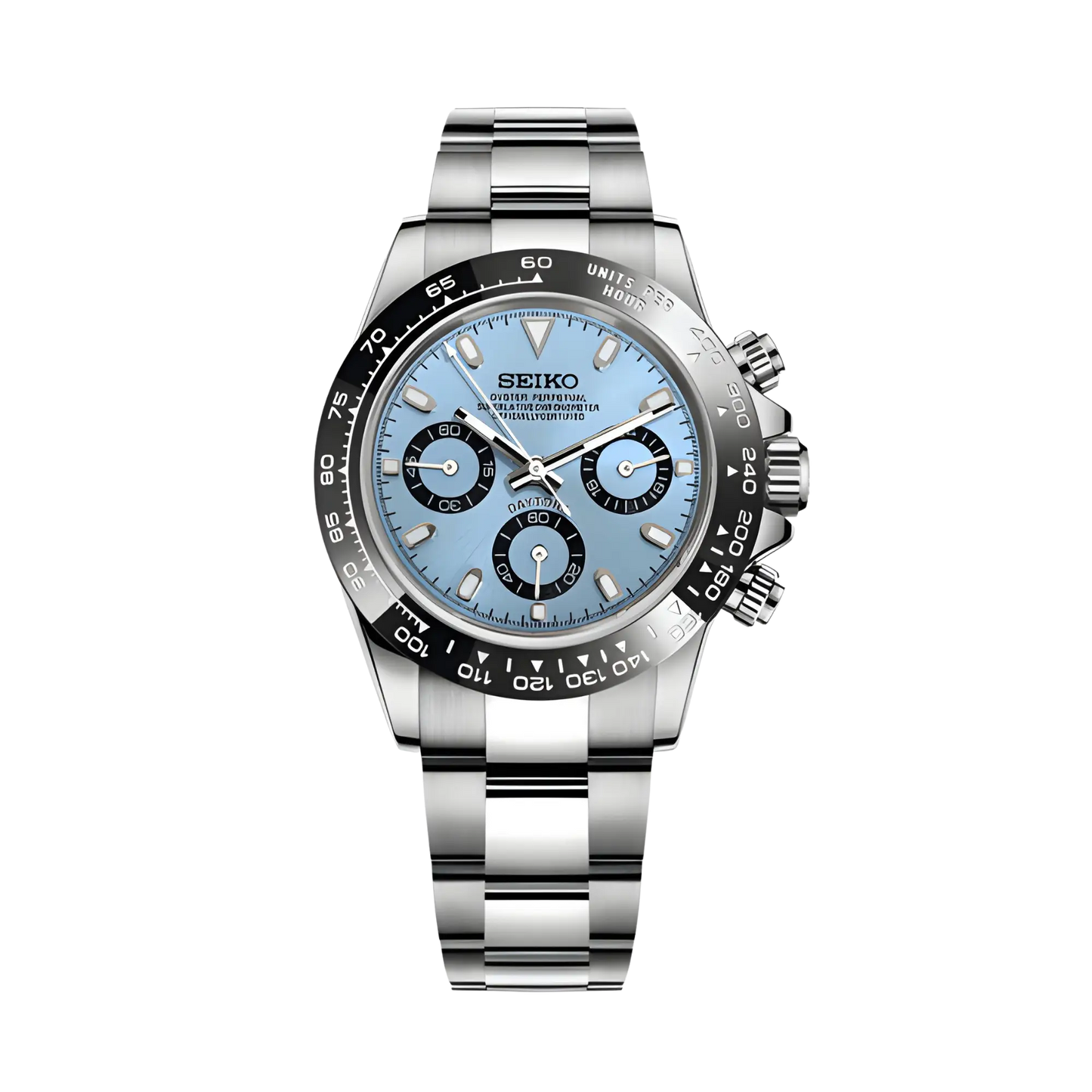 Seiko Mod Daytona - Bleue