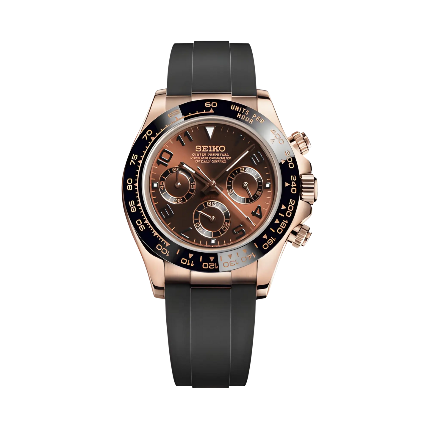 Seiko Mod Daytona - Or Rose